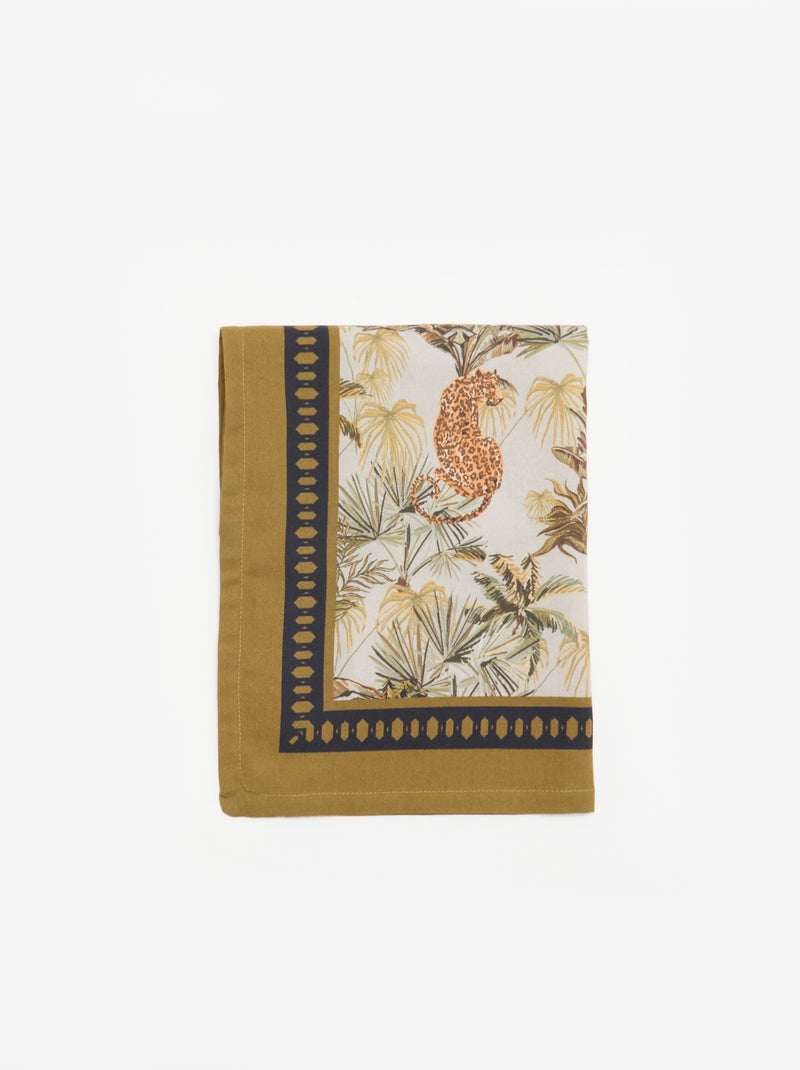 Patterned Scarf Khaki - Kiabi