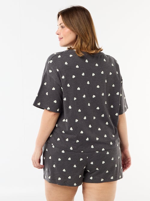 Patterned Short Pajama Set - 2 pieces - Kiabi