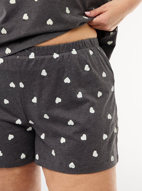 Patterned Short Pajama Set - 2 pieces - Kiabi