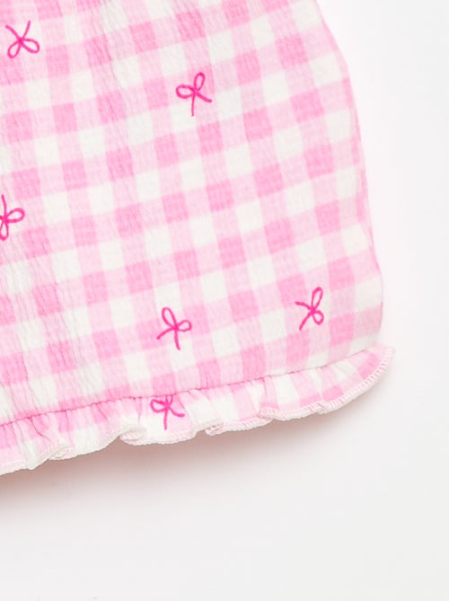 Patterned shorts with ruffled hem - Kiabi