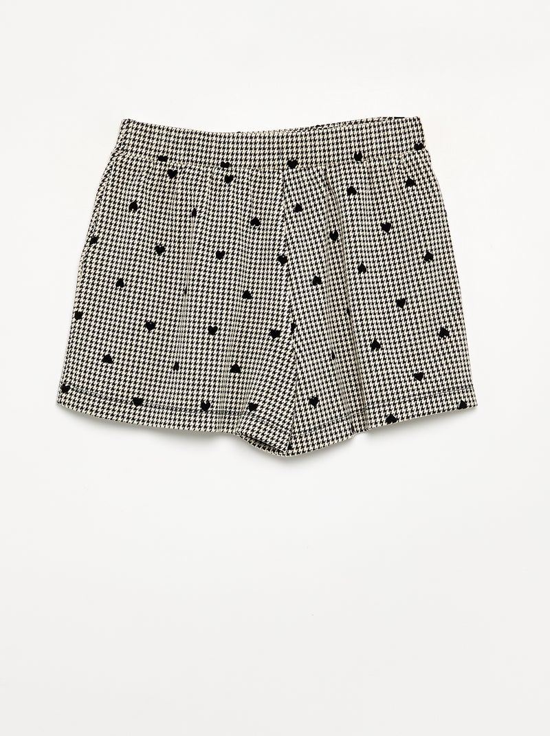 Patterned Skort Grey - Kiabi