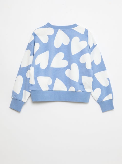 Patterned Sweatshirt with Round Neck - Kiabi Patterned Sweatshirt with Round Neck - Kiabi