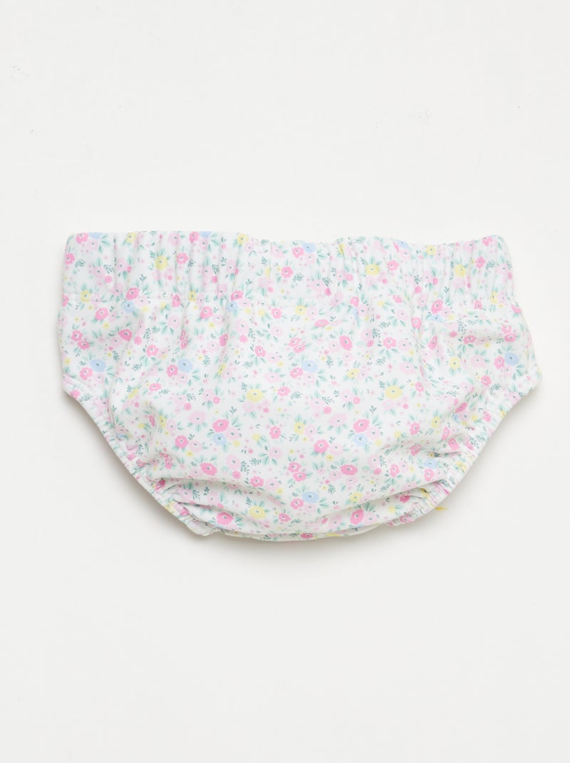 Patterned Swim Shorts White - Kiabi