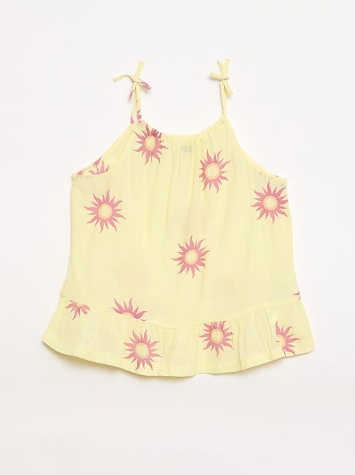 Patterned Thin-Strap Top - Kiabi