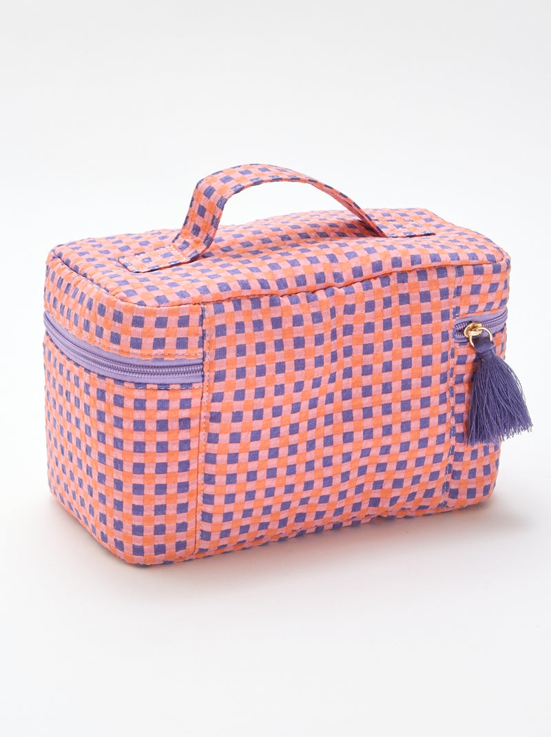 Patterned Vanity Case Purple - Kiabi