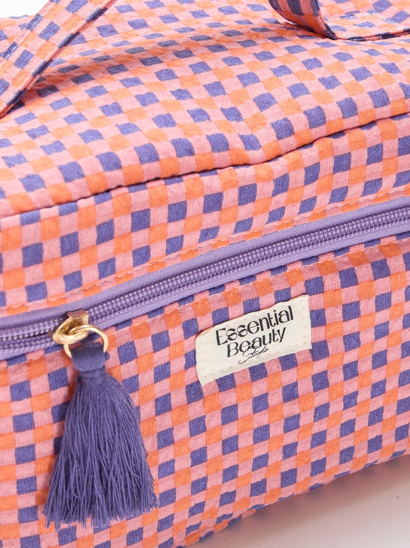 Patterned Vanity Case Purple - Kiabi