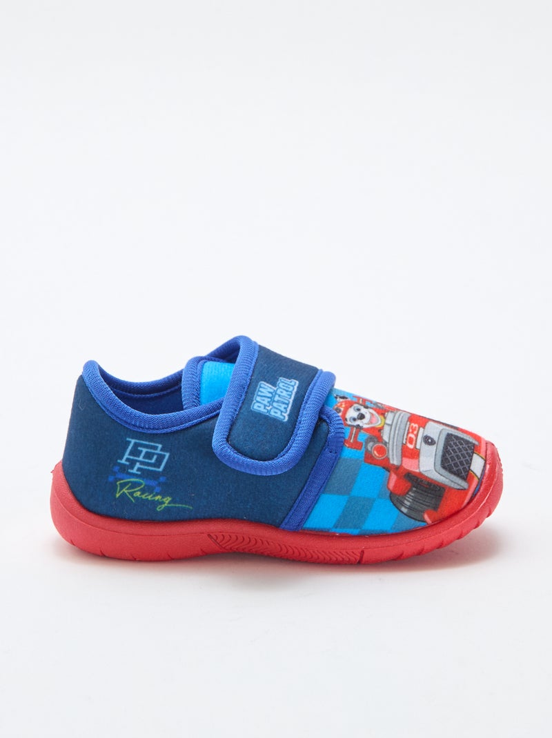 "Paw Patrol" hook-and-loop slippers Blue - Kiabi