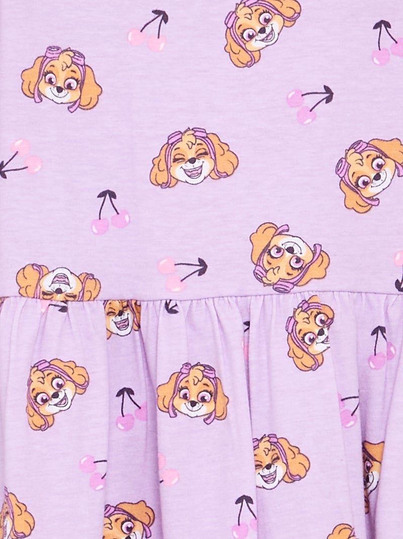 'Paw Patrol' Printed Jersey Strap Dress Purple - Kiabi