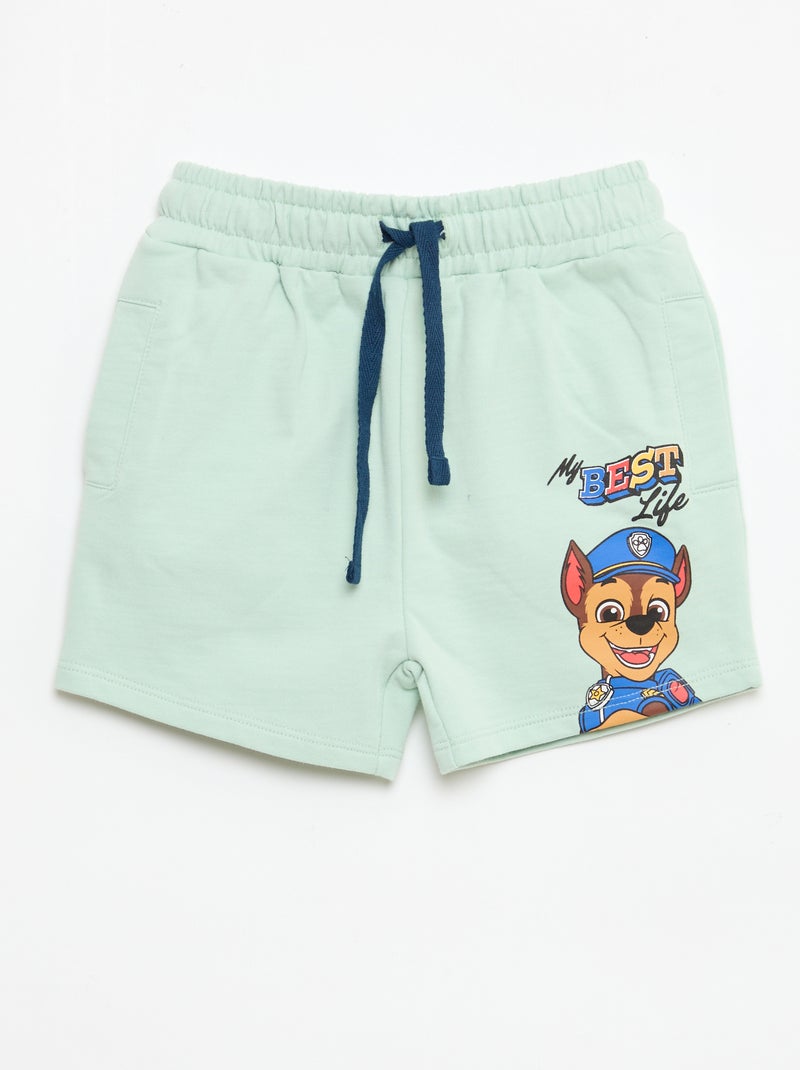 Paw Patrol Printed Top + Cotton Bermuda Set Blue - Kiabi