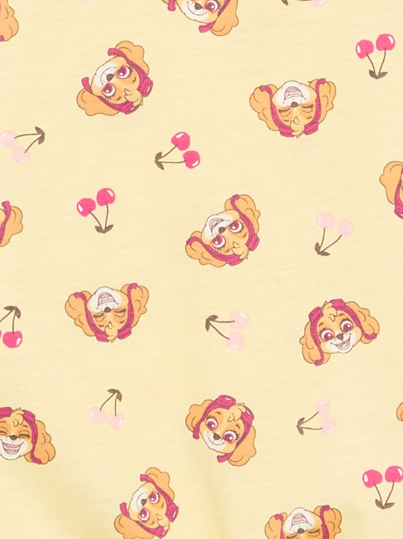 "Paw Patrol" Shorts and T-shirt Set Yellow - Kiabi