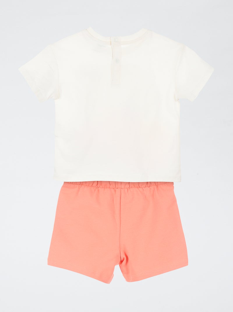 "Paw Patrol" Shorts + T-shirt Set - 2 Pieces Beige - Kiabi