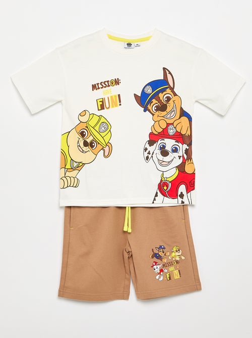 "Paw Patrol" Shorts + T-shirt Set - Kiabi