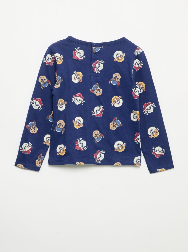 "Paw Patrol" T-shirt + Pants Pajama Set - 2-Piece Blue - Kiabi