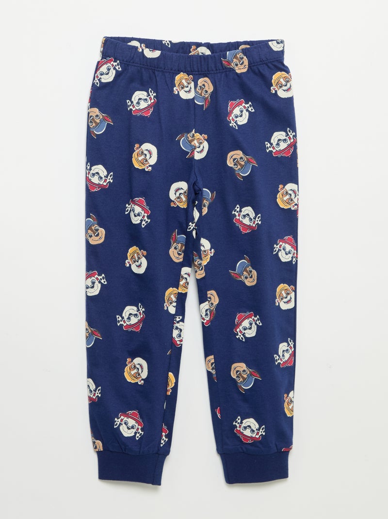 "Paw Patrol" T-shirt + Pants Pajama Set - 2-Piece Blue - Kiabi