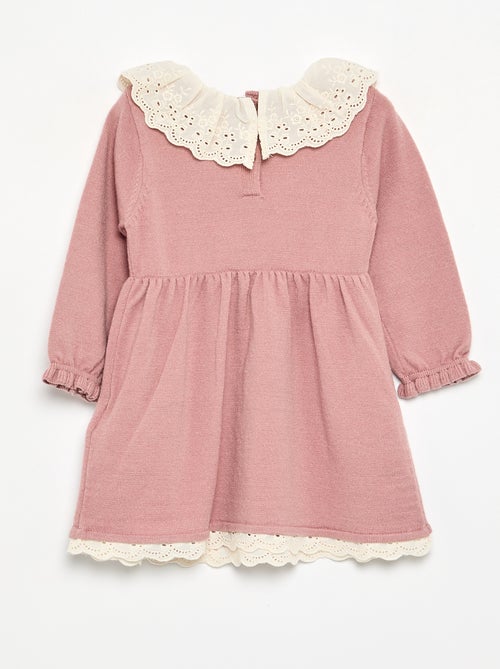 Peter Pan collar dress + tights - Kiabi