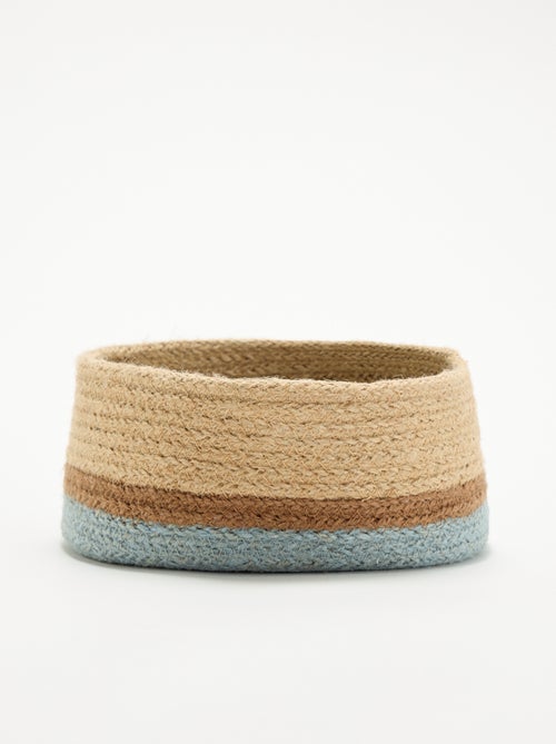 Petit panier de rangement en jute - Kiabi