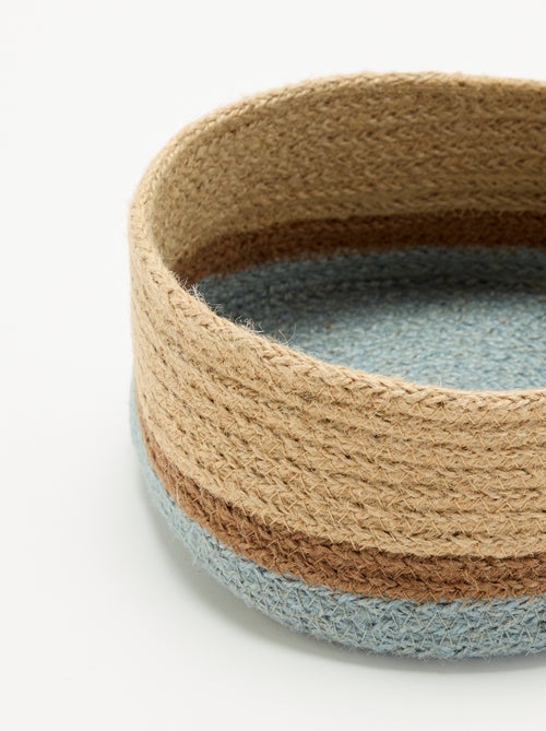 Petit panier de rangement en jute - Kiabi