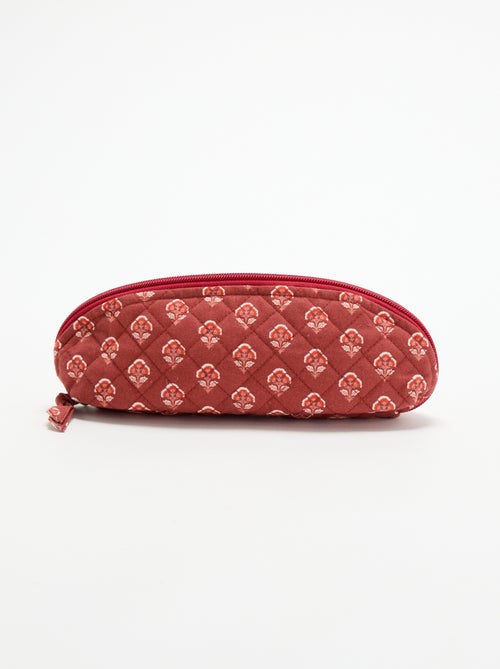 Petite trousse en textile matelassé - Kiabi