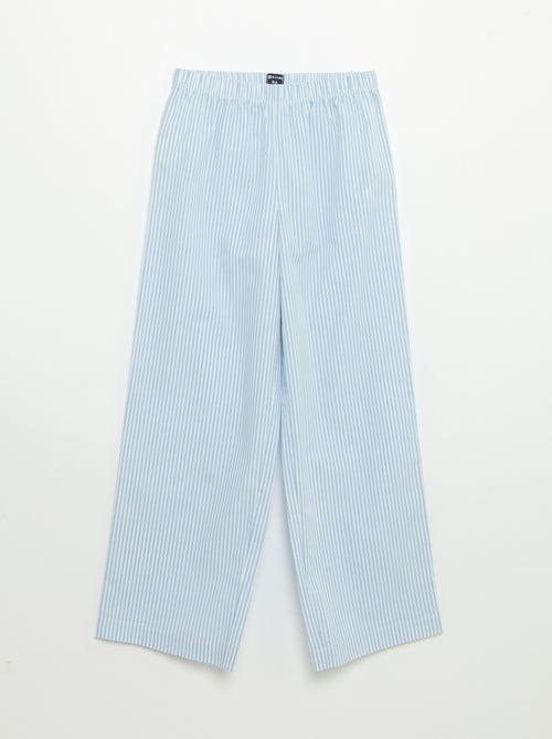 Pigiama 2 pezzi - T-shirt a maniche corte + pantaloni a righe - Kiabi