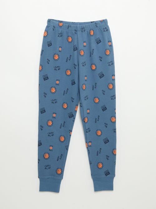 Pigiama 2 pezzi - T-shirt a maniche lunghe + pantaloni - Kiabi