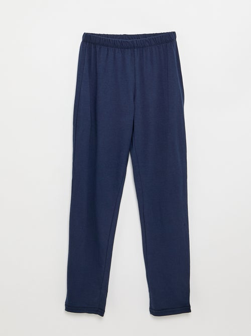 Pigiama 2 pezzi - T-shirt a maniche lunghe + pantaloni - Kiabi