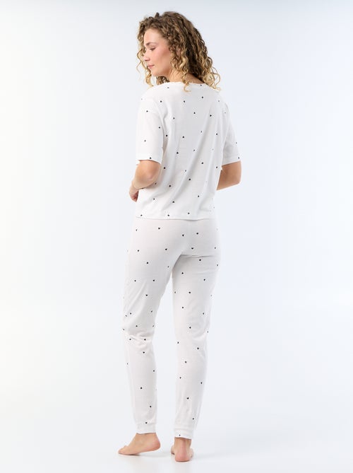 Pigiama 2 pezzi - t-shirt + pantaloni - Kiabi