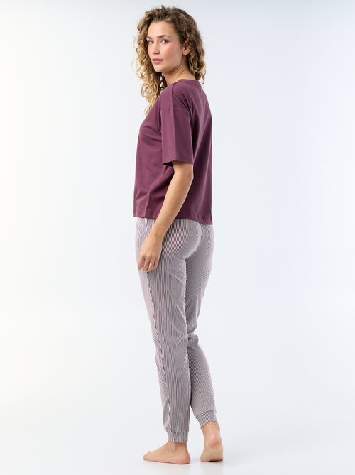 Pigiama 2 pezzi - t-shirt + pantaloni - Kiabi