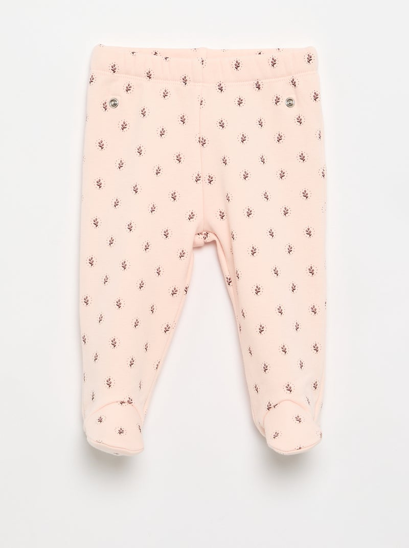 Pigiama 2 pezzi con piedini - 2 pezzi Rosa - Kiabi