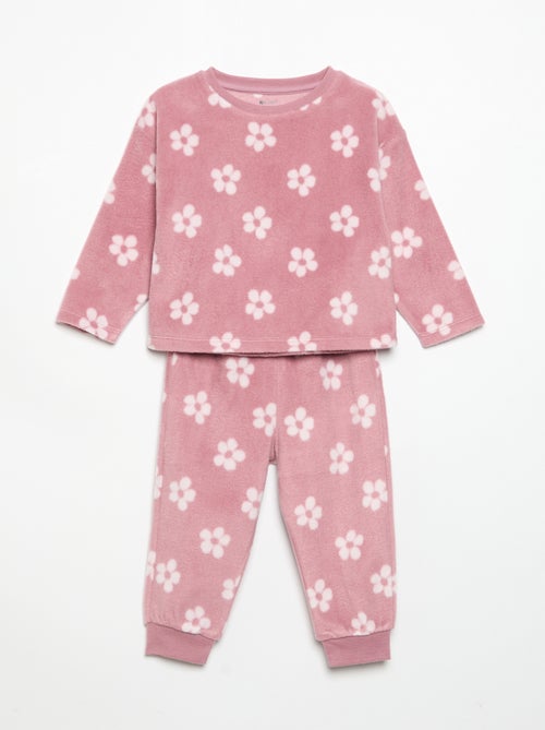 Pigiama 2 pezzi in pile - Kiabi