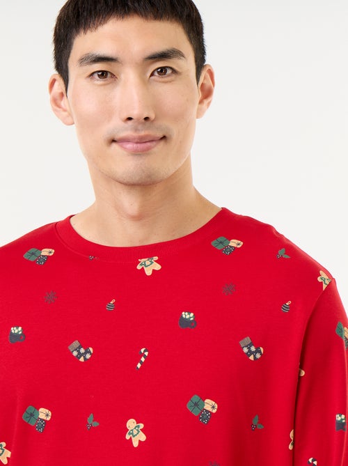 Pigiama 2 pezzi t-shirt + pantaloni 'Natale' - 2 pezzi - Kiabi