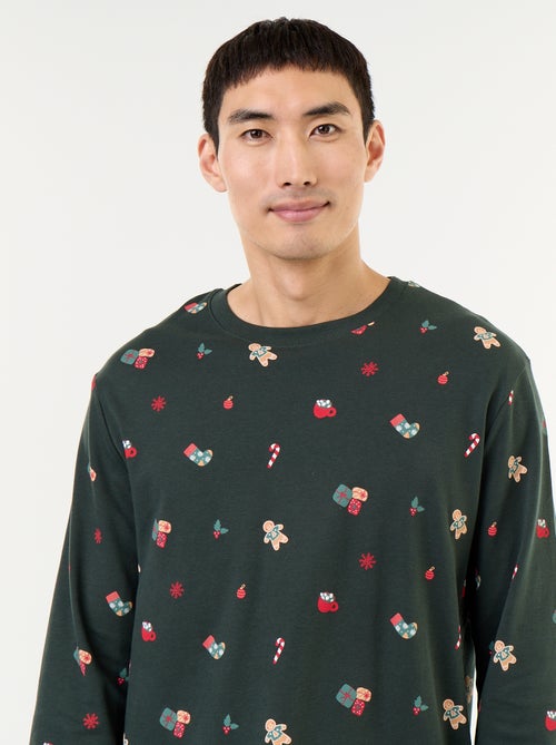 Pigiama 2 pezzi t-shirt + pantaloni 'Natale' - 2 pezzi - Kiabi