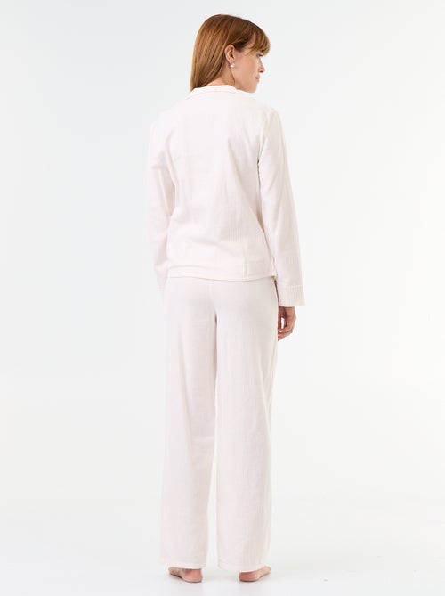 Pigiama camicia + pantaloni a fantasia - 2 pezzi - Kiabi