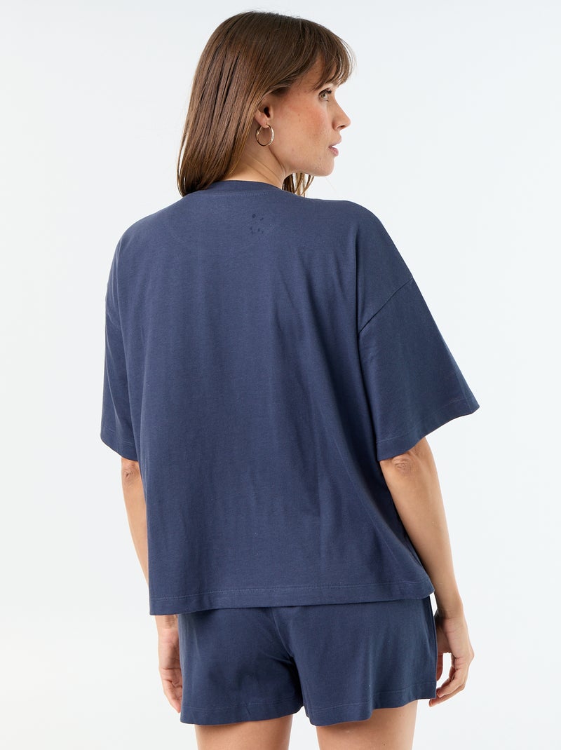 Pigiama corto 'Ih-Oh' - 2 pezzi Blu - Kiabi