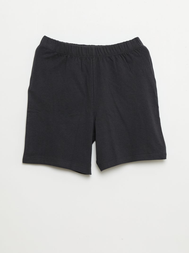 Pigiama corto t-shirt + pantaloncini 'Minions' - 2 pezzi Nero - Kiabi