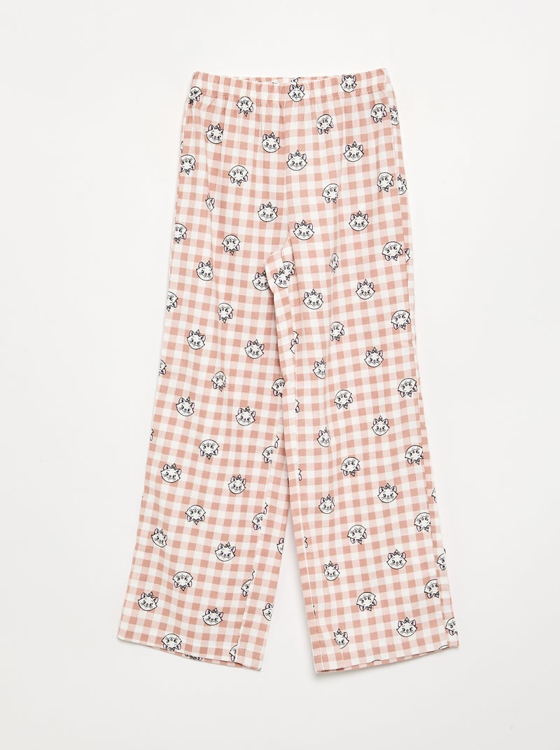Pigiama 'Disney' 2 pezzi - T-shirt a maniche lunghe + pantaloni Rosa - Kiabi