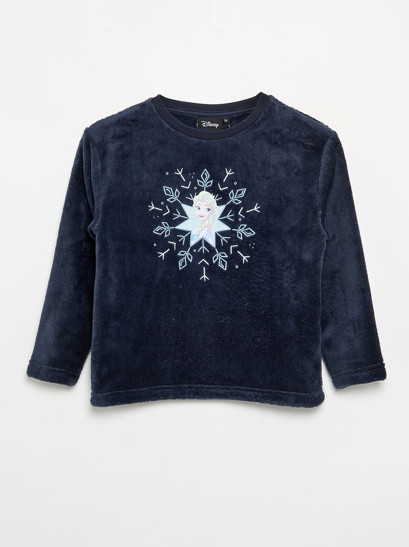 Pigiama "Disney" "Frozen" 2 pezzi - T-shirt a maniche lunghe + pantaloni Blu - Kiabi