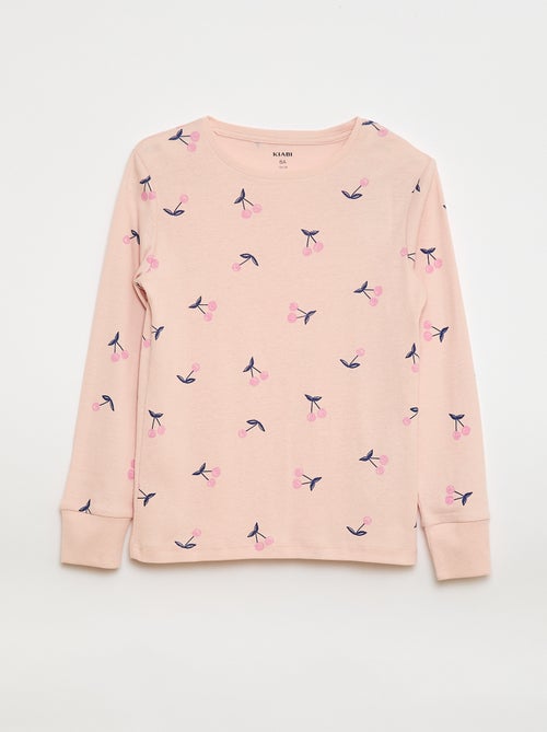 Pigiama due pezzi con stampa, composto da t-shirt e pantaloni - Kiabi