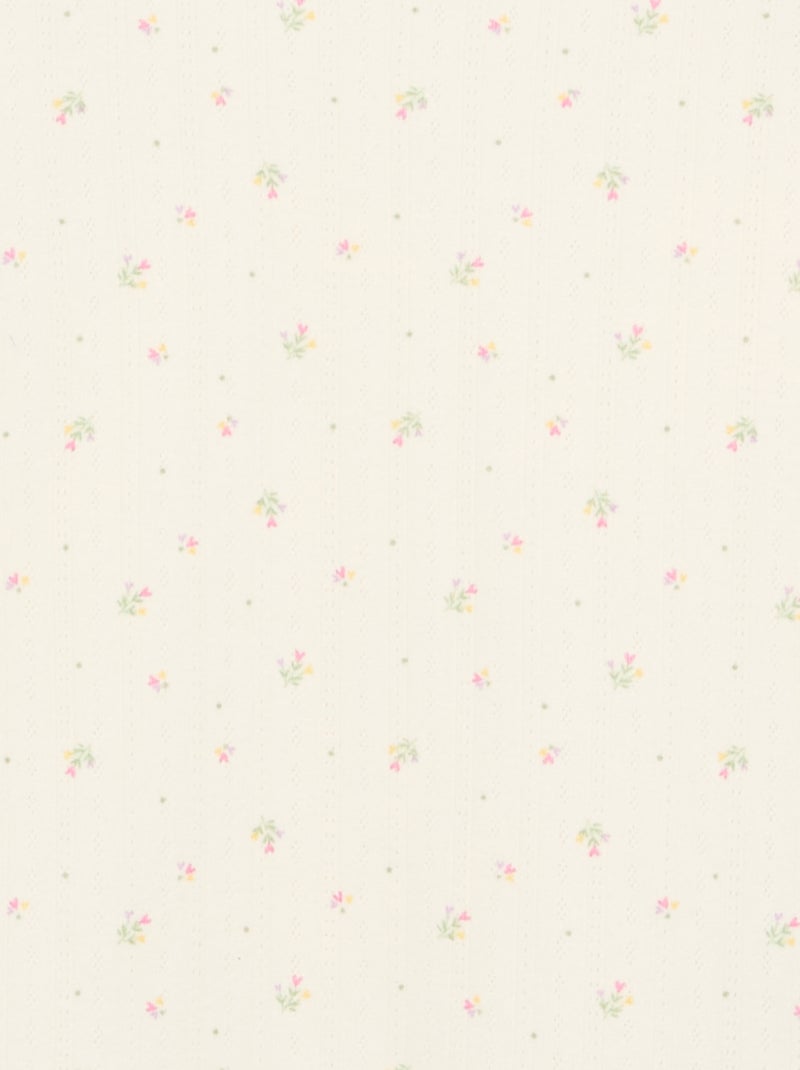 Pigiama due pezzi in maglia traforata Beige - Kiabi
