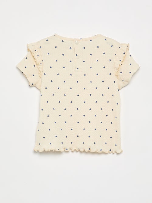 Pigiama in maglia pointelle t-shirt + shorts - 2 pezzi - Kiabi Pigiama in maglia pointelle t-shirt + shorts - 2 pezzi - Kiabi