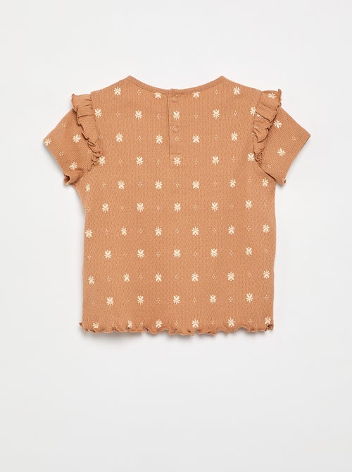 Pigiama in maglia pointelle t-shirt + shorts - 2 pezzi - Kiabi