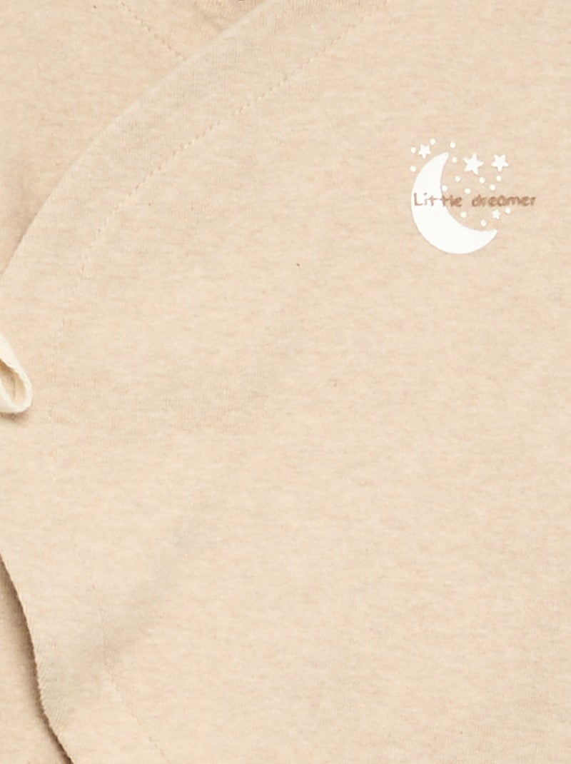 Pigiama intero senza piedini Beige - Kiabi