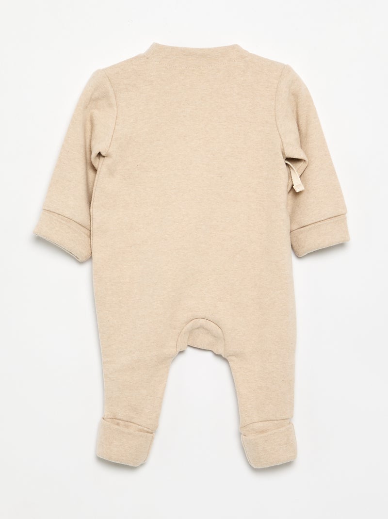 Pigiama intero senza piedini Beige - Kiabi