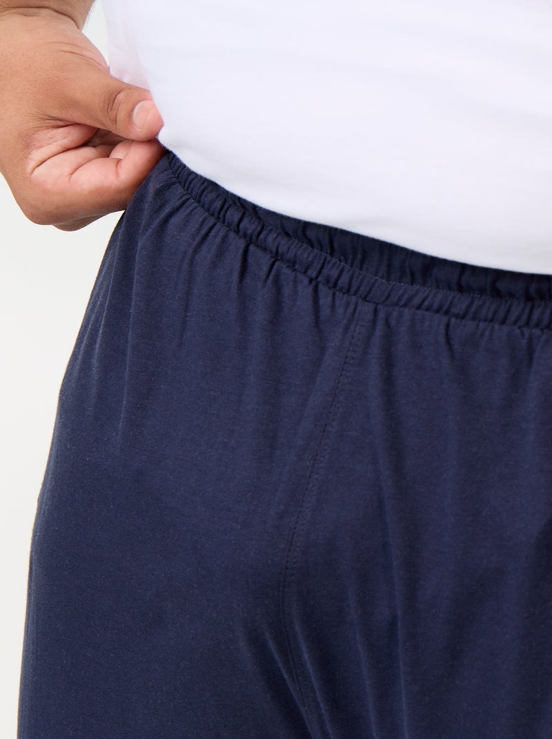 Pigiama lungo completo t-shirt + pantaloni - 2 pezzi Bianco - Kiabi