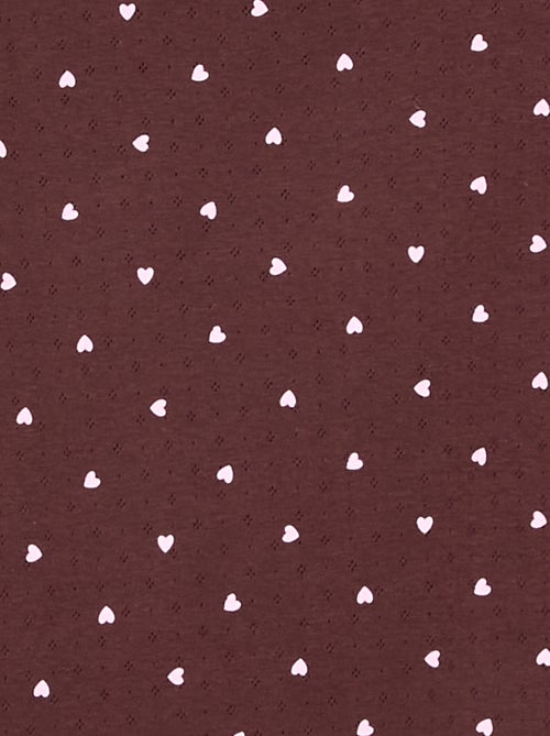 Pigiama lungo in maglia pointelle - 2 pezzi - Kiabi Pigiama lungo in maglia pointelle - 2 pezzi - Kiabi