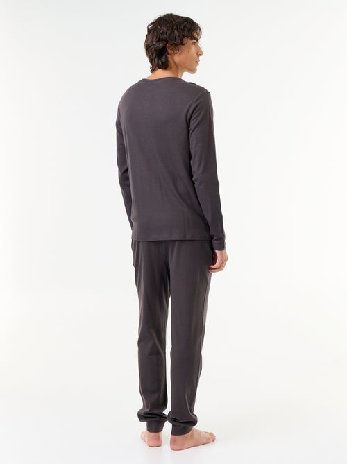 Pigiama lungo maglietta + pantaloni - 2 pezzi - Kiabi