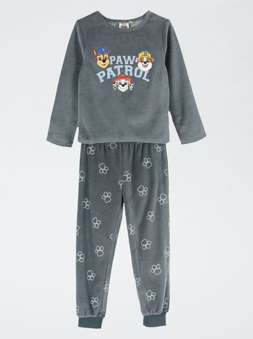 Pigiama lungo 'Paw Patrol' T-shirt + pantaloni in velluto - 2 pezzi - Kiabi