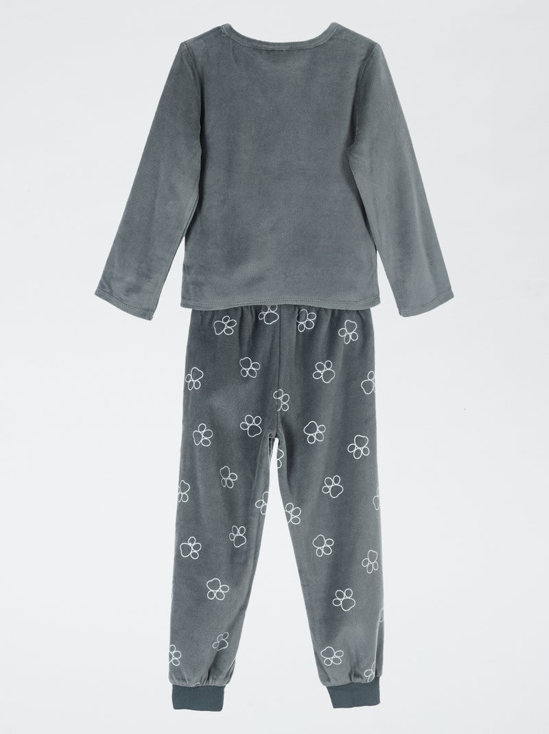 Pigiama lungo 'Paw Patrol' T-shirt + pantaloni in velluto - 2 pezzi Verde - Kiabi