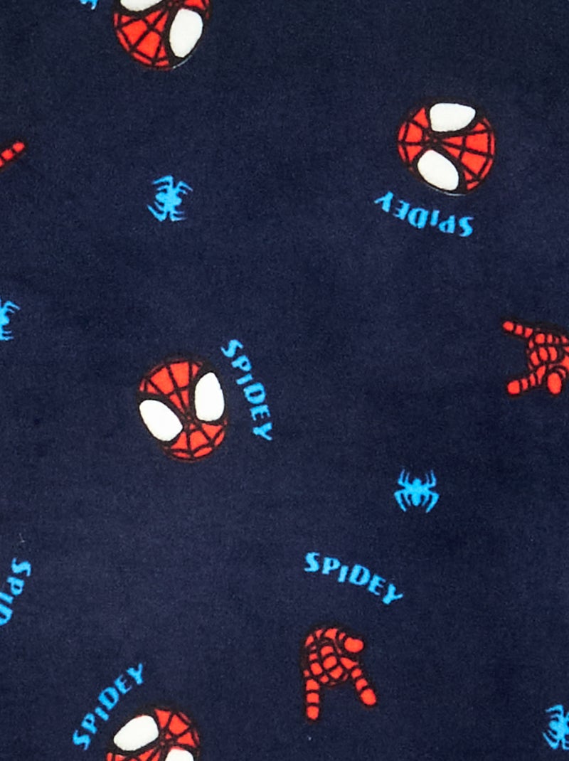 Pigiama lungo 'Spiderman' in pile - 2 pezzi Blu - Kiabi