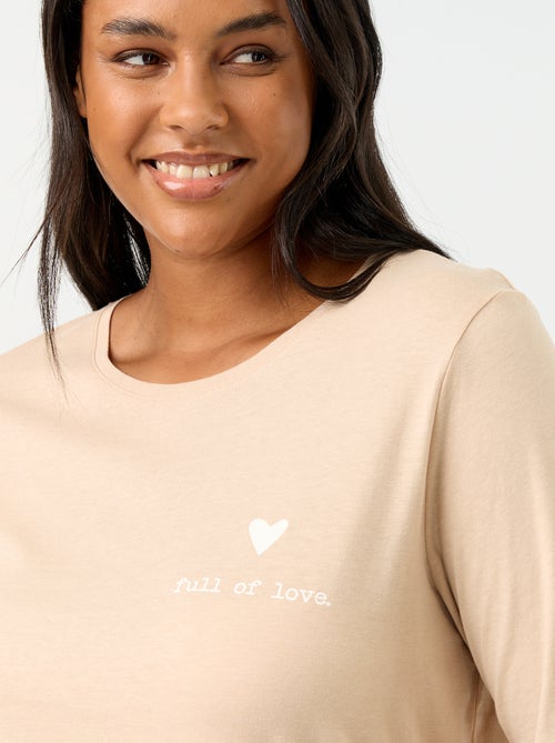 Pigiama lungo stampato - 2 pezzi - Kiabi Pigiama lungo stampato - 2 pezzi - Kiabi
