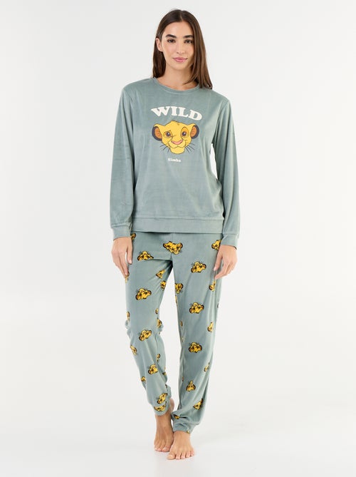 Pigiama lungo stampato 'Disney' - 2 pezzi - Kiabi